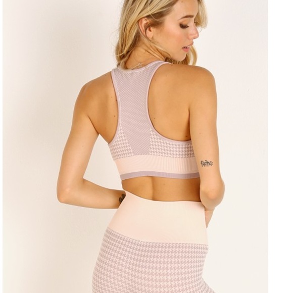 Varley Other - Varley Perkins Seamless Sports Bra Houndstooth